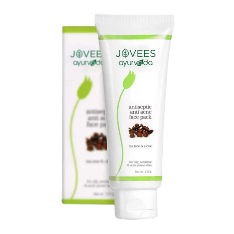 Jovees Tea Tree and Clove Anti Acne Face Pack - [120g] - Image 1