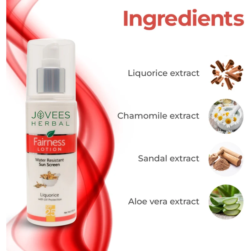 Jovees Sun Screen Fairness Lotion [SPF-25] - [100ml] - Image 6