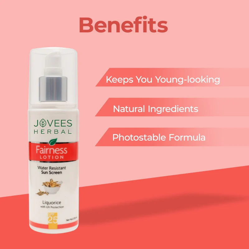 Jovees Sun Screen Fairness Lotion [SPF-25] - [100ml] - Image 3
