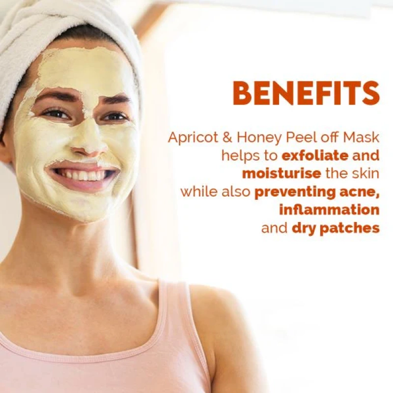 Jovees Apricot and Honey Peel Off Mask - [100g] - Image 3