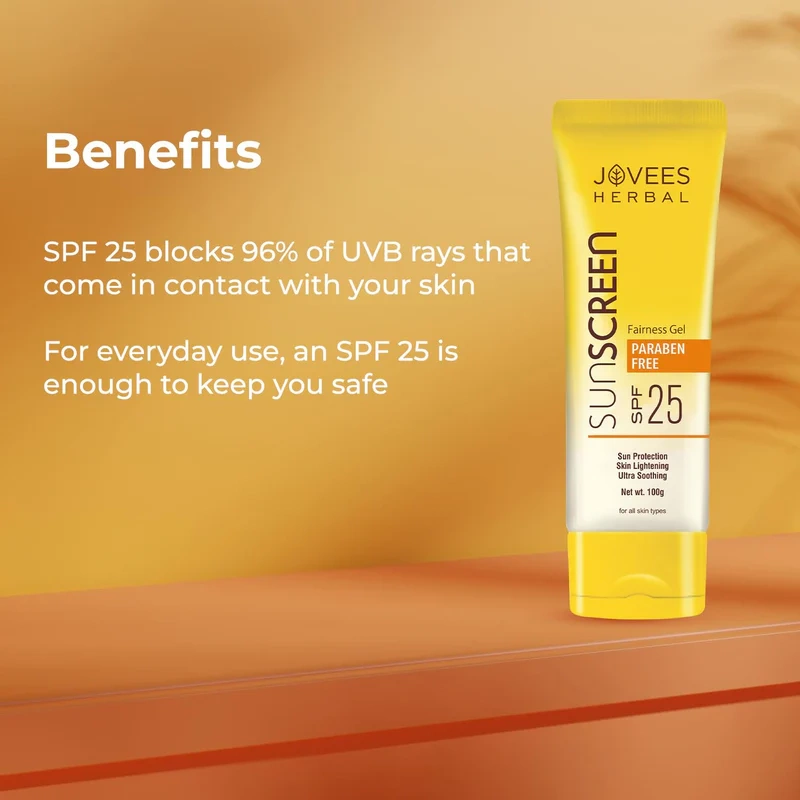 Jovees Sun Screen Fairness Gel [SPF-25] - [60g] - Image 3