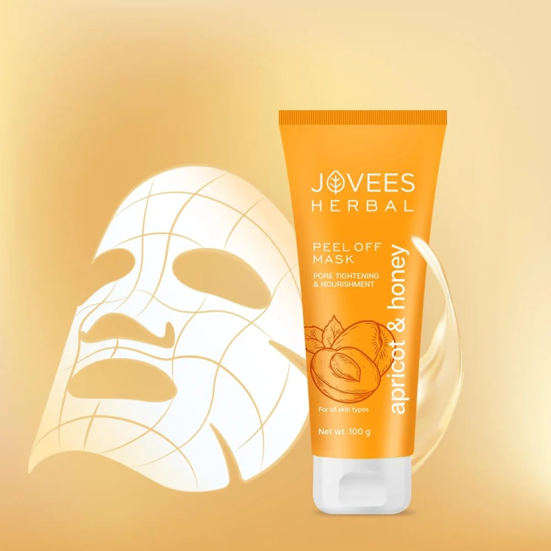 Jovees Apricot and Honey Peel Off Mask - [100g] - Image 6
