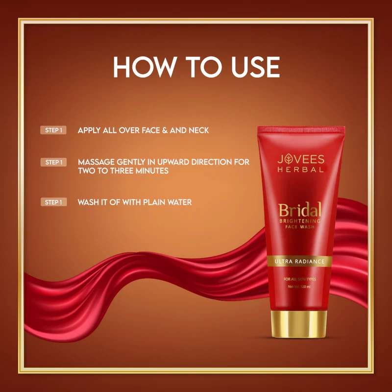 Jovees Bridal Brightening Face Wash - [120ml] - Image 6