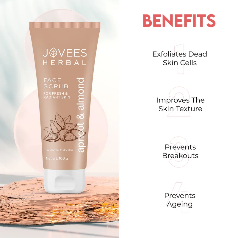 Jovees Apricot and Almond Face Scrub - Image 7