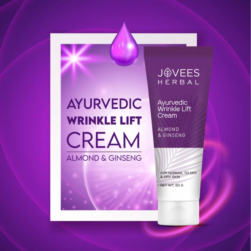 Jovees Almond and Ginseng Wrinkle Lift Cream - [60g] - Image 6