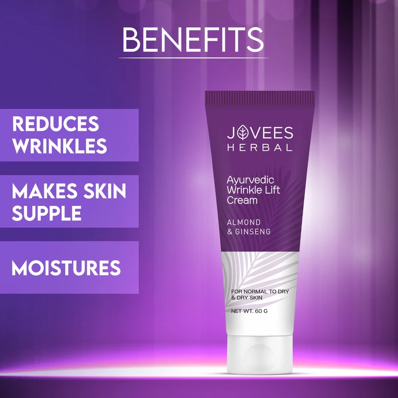Jovees Almond and Ginseng Wrinkle Lift Cream - [60g] - Image 3