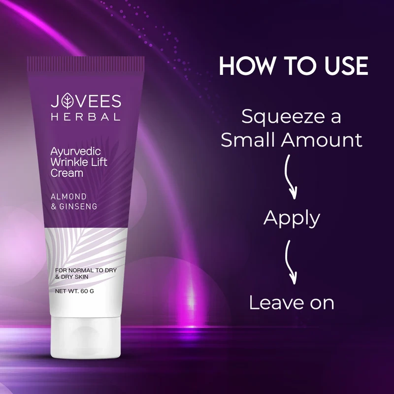 Jovees Almond and Ginseng Wrinkle Lift Cream - [60g] - Image 5