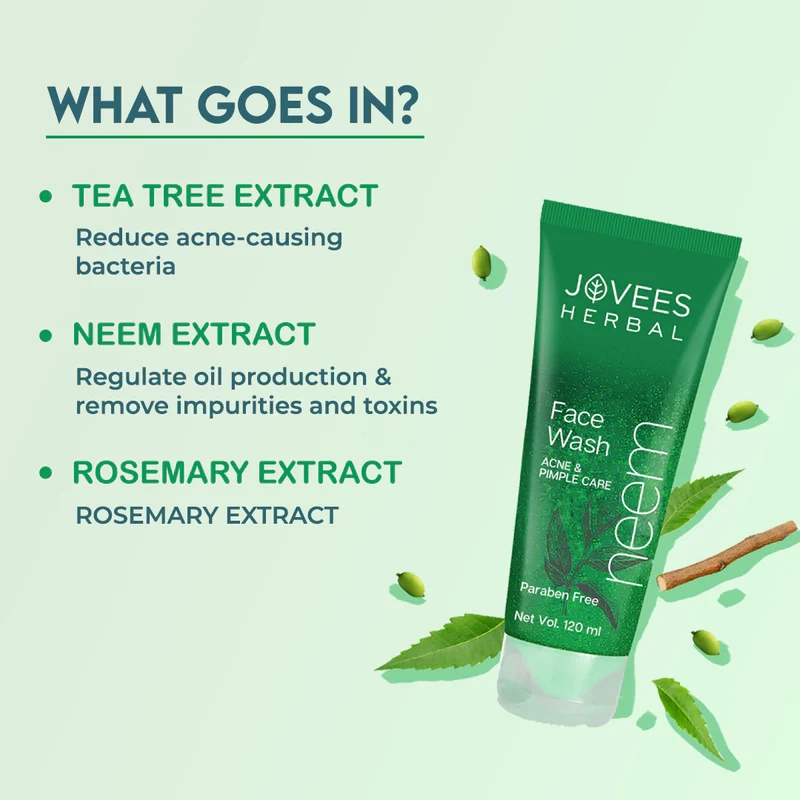 Jovees Natural Neem Face Wash - Image 3