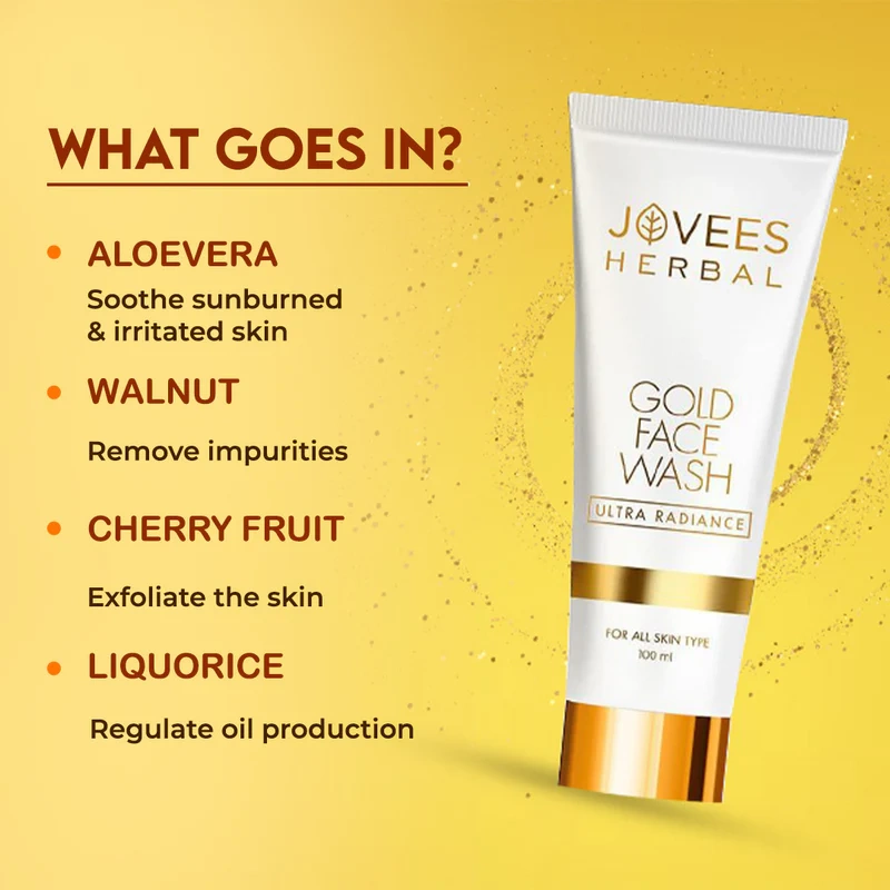 Jovees Ultra Radiance 24K Gold Face Wash - Image 6