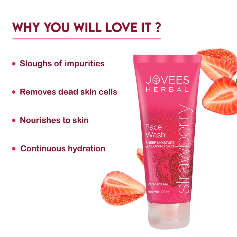 Jovees Strawberry Face Wash - Image 4
