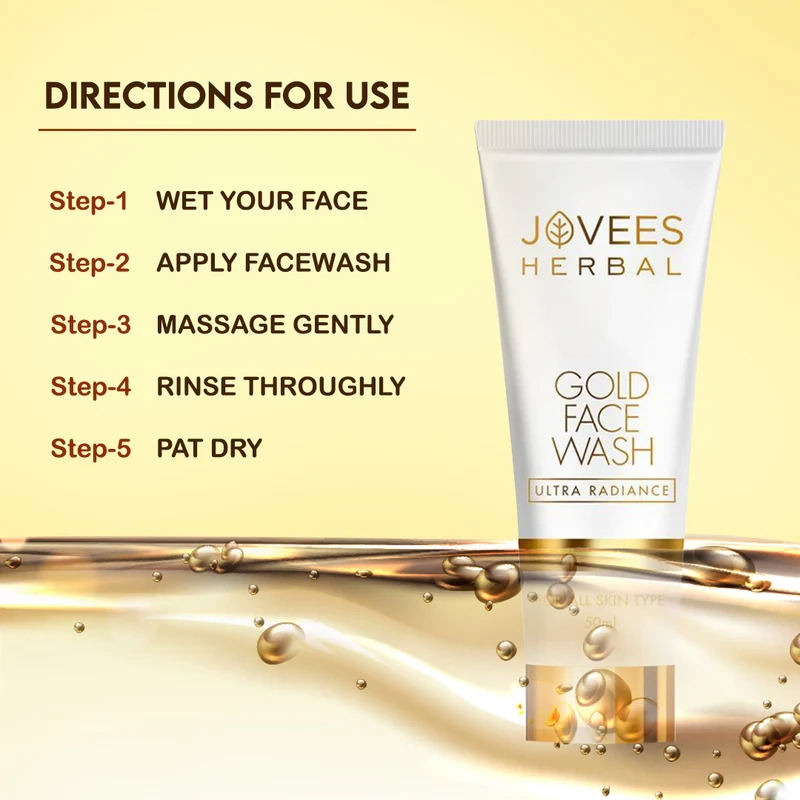 Jovees Ultra Radiance 24K Gold Face Wash - Image 4