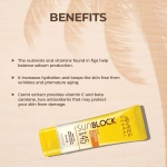 Jovees Anjeer and Carrot Sun Block [SPF-45] - [50g] - Image 3