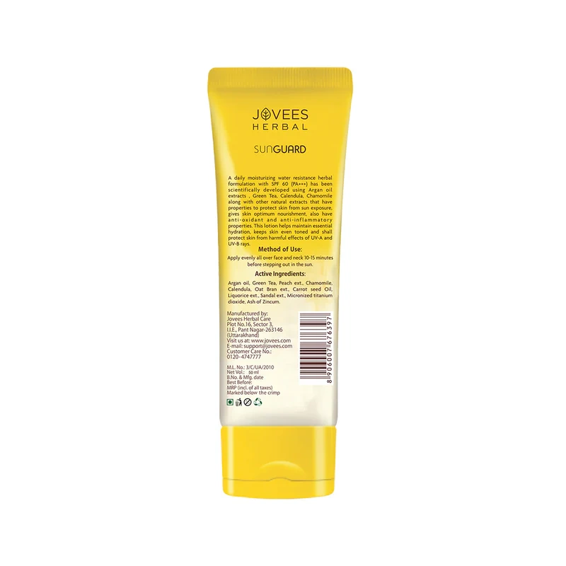 Jovees Sun Guard Lotion [SPF 60] – [50ml] - Image 2