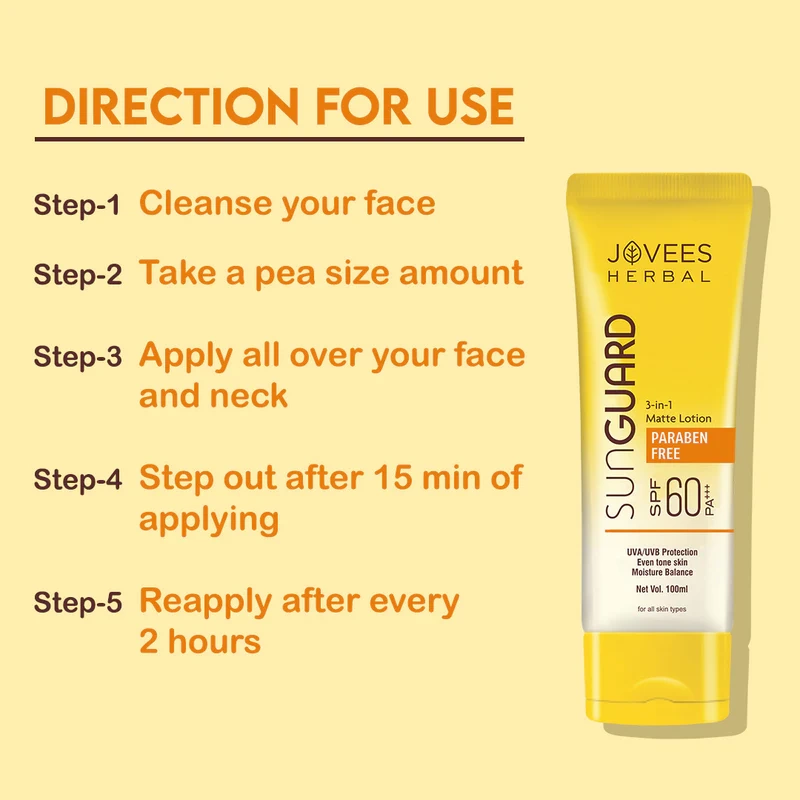 Jovees Sun Guard Lotion [SPF 60] – [50ml] - Image 6