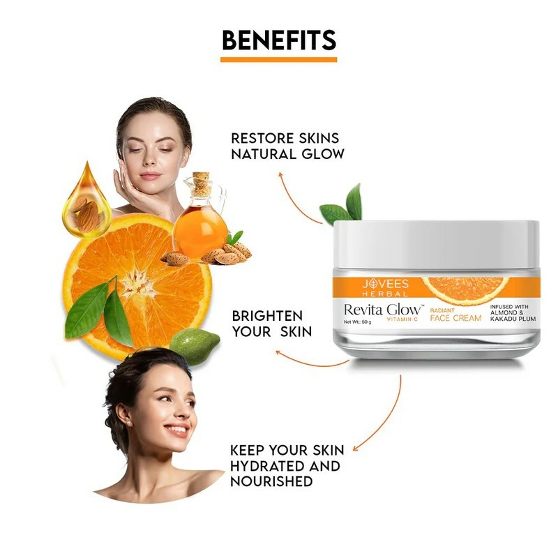 Jovees Revita Glow Vitamin C Face Cream – [50g] - Image 2