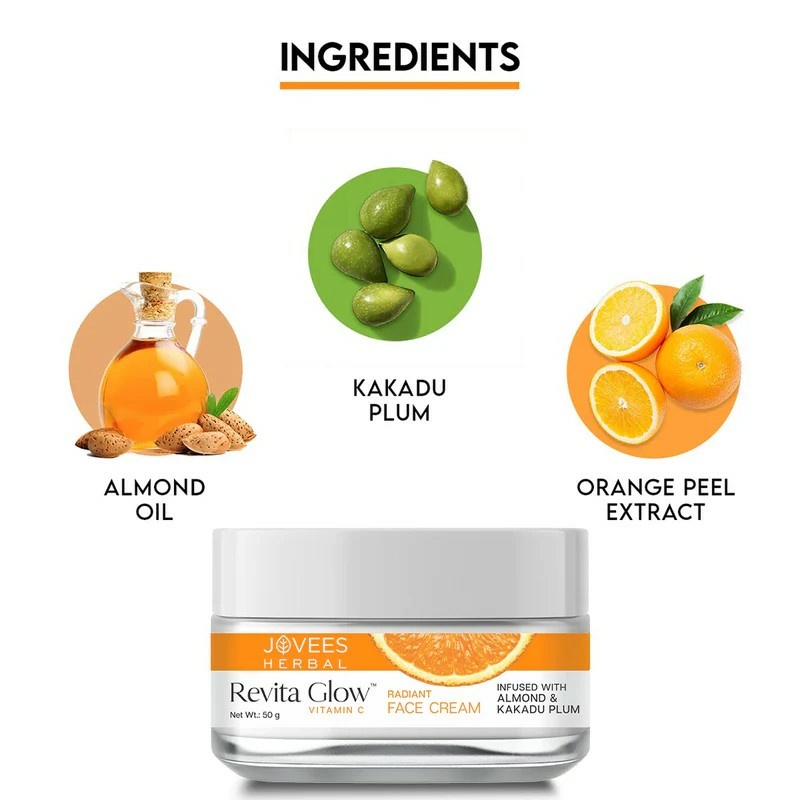 Jovees Revita Glow Vitamin C Face Cream – [50g] - Image 3
