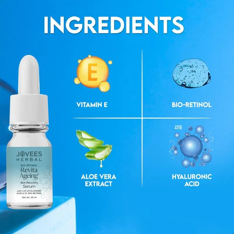 Jovees Bio-Retinol Revita Ageing Skin Recovery Serum – [30ml] - Image 5