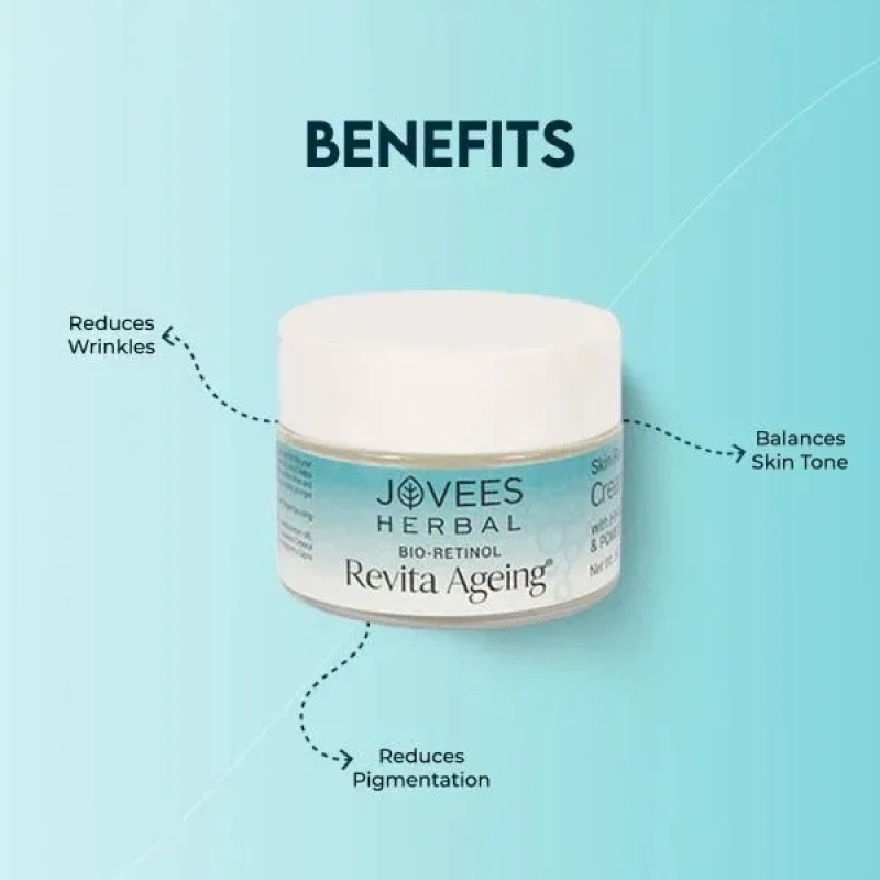 Jovees Bio-Retinol Revita Ageing Skin Recovery Cream – [50g] - Image 4