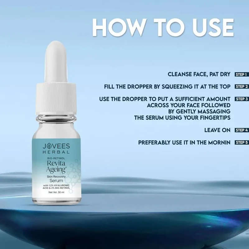 Jovees Bio-Retinol Revita Ageing Skin Recovery Serum – [30ml] - Image 4